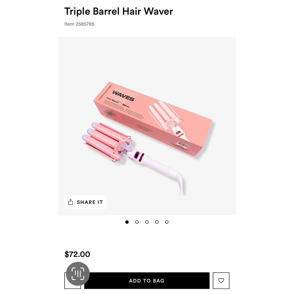 INH Triple Barrel Hair Waver